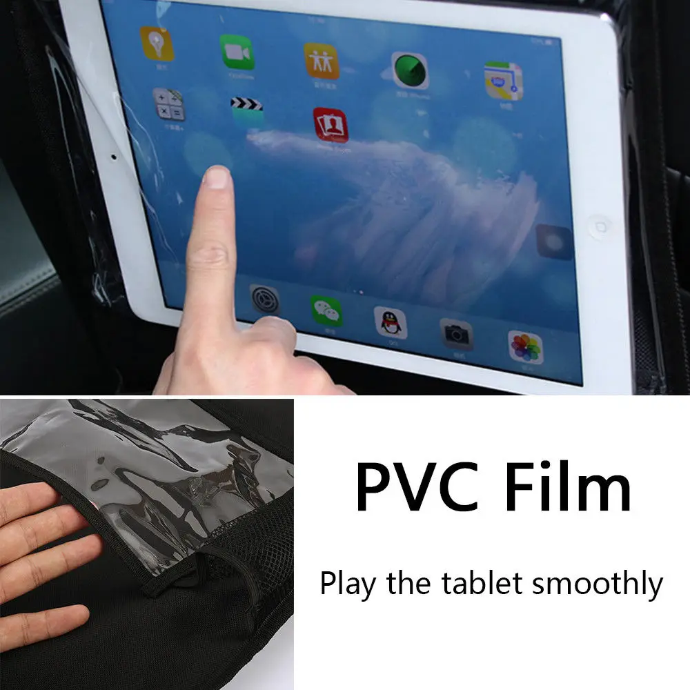 Органайзер для заднего сиденья автомобиля ipad держатель для планшета хранение кик-матов дети аккуратный многофункциональный автомобильный сумка для хранения на спинку сиденья