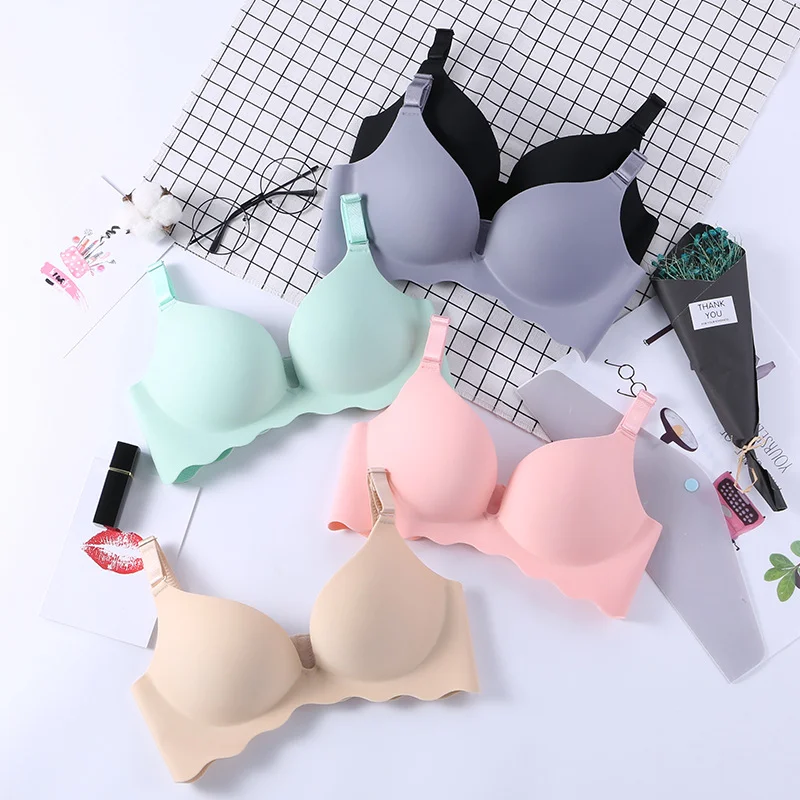 

Love Beauty BY Women Bra 3/4 Cup Push Up Bra For Women Adjusted-straps Seamless Bra Wire Free Solid Bralette