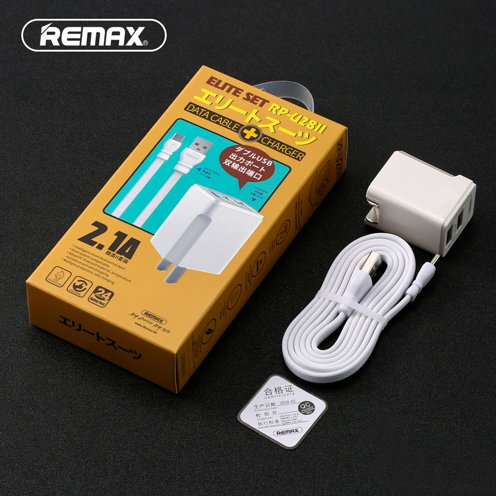 

Remax Travel Charger Type C Data Cable For Samsung S9 S8 Plus Xiaomi redmi 6 6A Huawei p30 p20 pro Quick Charging 2.1A Adapter