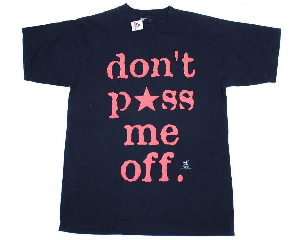 WWF جيف جاريت لا شخ قبالة لي تي شيرت تقليدي حجم LG المصارعة بارد عارضة فخر t قميص الرجال للجنسين الأزياء التي شيرت WWF جيف جاريت لا شخ قبالة لي تي شيرت تقليدي حجم LG المصارعة بارد عارضة فخر t قميص الرجال للجنسين الأزياء التي شيرت