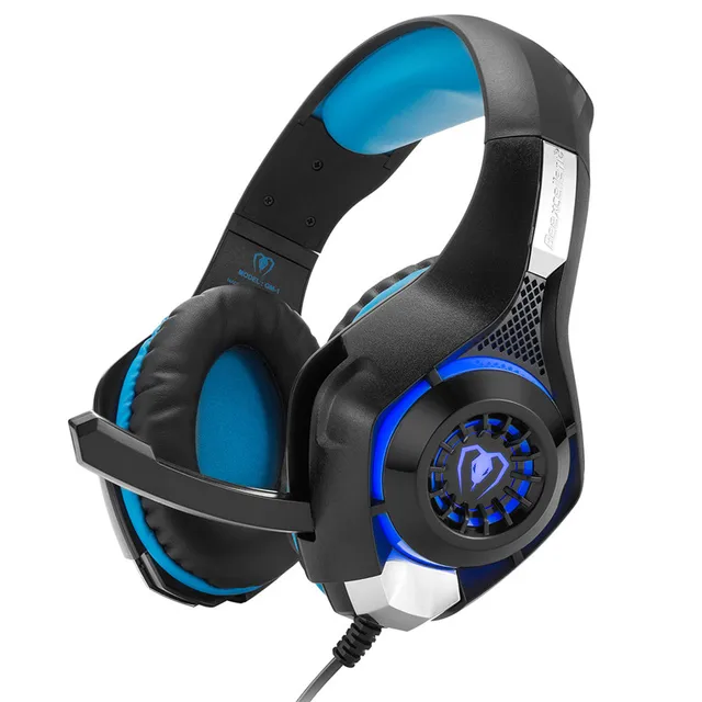 Special Price GM-1 Gaming Headphones with Microphones LED Lights For PS4 PSP PC Headset Tablet Notebook Laptop USB+3.5MM Headband Head Phones