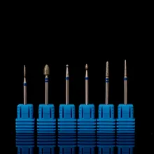 6 шт. керамическая пилочка для ногтей, сверло, инструменты для дизайна ногтей, шлифовальная каменная головка, электрическая дрель для ногтей, Прямая поставка 11,8