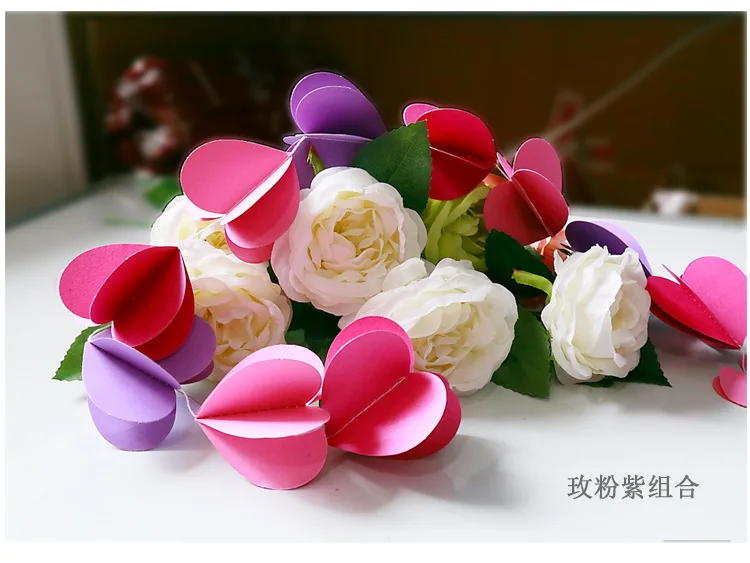 3d heart garlands 9