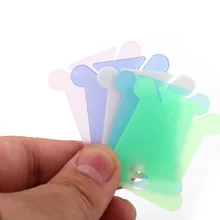 Oneroom cor aleatória 100 pces bobinas de plástico da linha para o cartão de placa do suporte do armazenamento do ofício do fio do bordado
