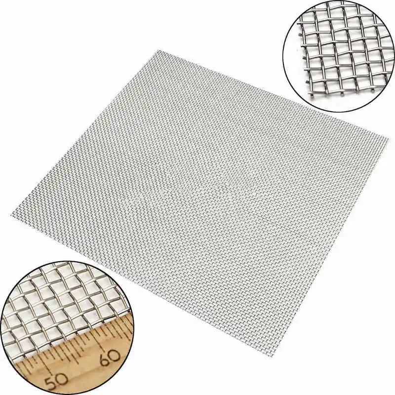 Mayitr Stainless Steel 10 Mesh Filtration Water Resistant Wire Cloth Screen Filter 30*30cm For Filtering Industrial Paint Water