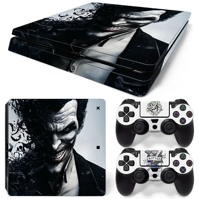 

Decal Cover For Sony Play Station 4 Slim Console Skin And 2 Controller Protective Skins PS4 Slim Sticker Accessory