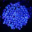 Синий UK 100LED Solar Power Fairy Lights String Garden Outdoor Party Wedding Xmas Lamp - Испускаемый цвет: Синий