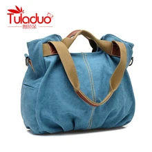 TULADUO 2016 Canvas Women Bag Casual Women Messenger Bags designer brand Vintage Fashion Women’s Crossbody Bag Shoulder handbags