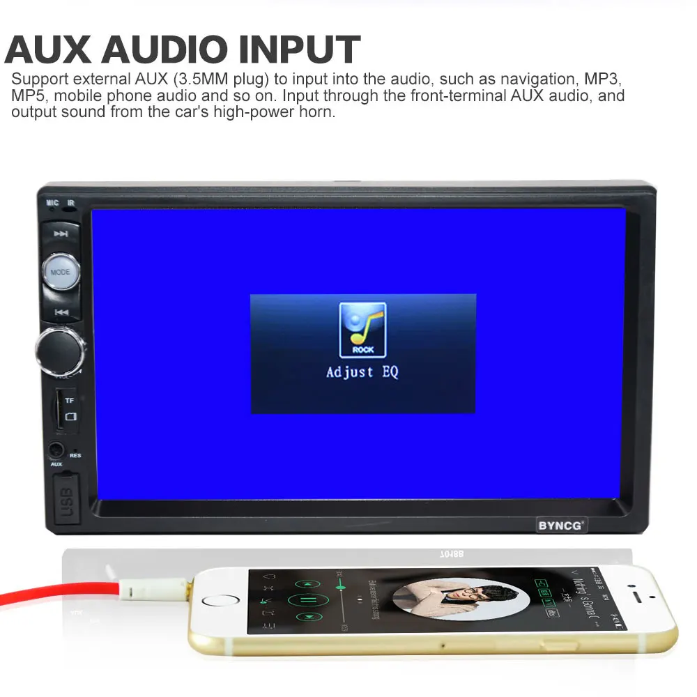 2 din автомагнитола " HD Авторадио мультимедийный плеер 2DIN сенсорный экран Авто аудио стерео MP5 Bluetooth USB TF FM камера