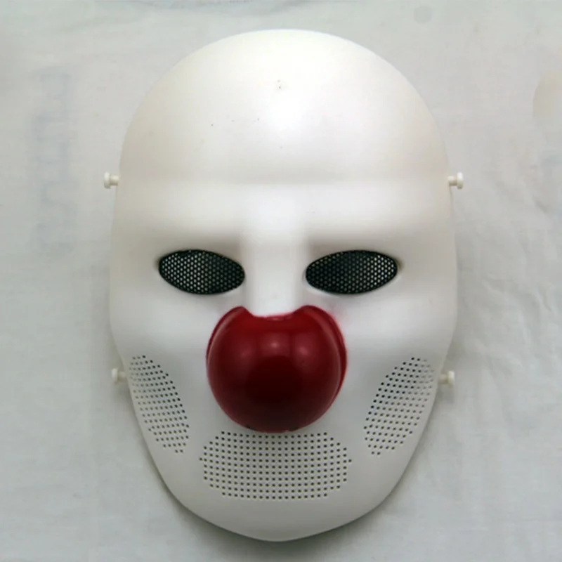 ZJZ08 клоун череп проволочная сетка Джокер тактический для страйкбола и пейнтбола полная защитная маска для лица Хэллоуин вечерние военные Боевая маска - Цвет: White