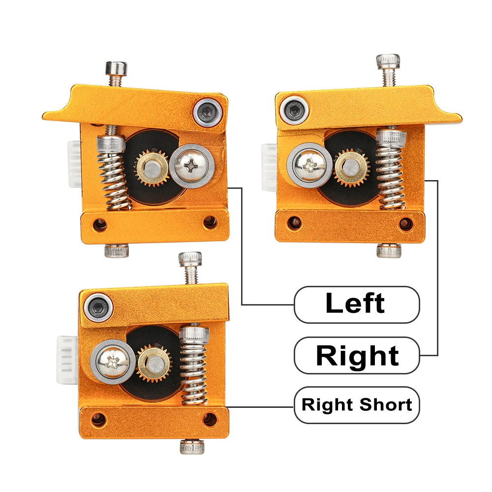 

MK8 Extruder Aluminum Alloy Block For Makerbot 1.75mm Filament 3D Printers Parts Extrusion Right Left Short Hand Part DIY Kit