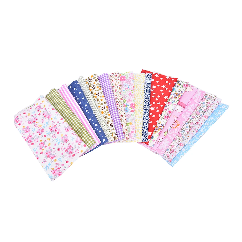 Handwork Sewing DIY Cloth Cartoon Vintage Printing Pattern Natural Cotton Linen Fabric Patchwork