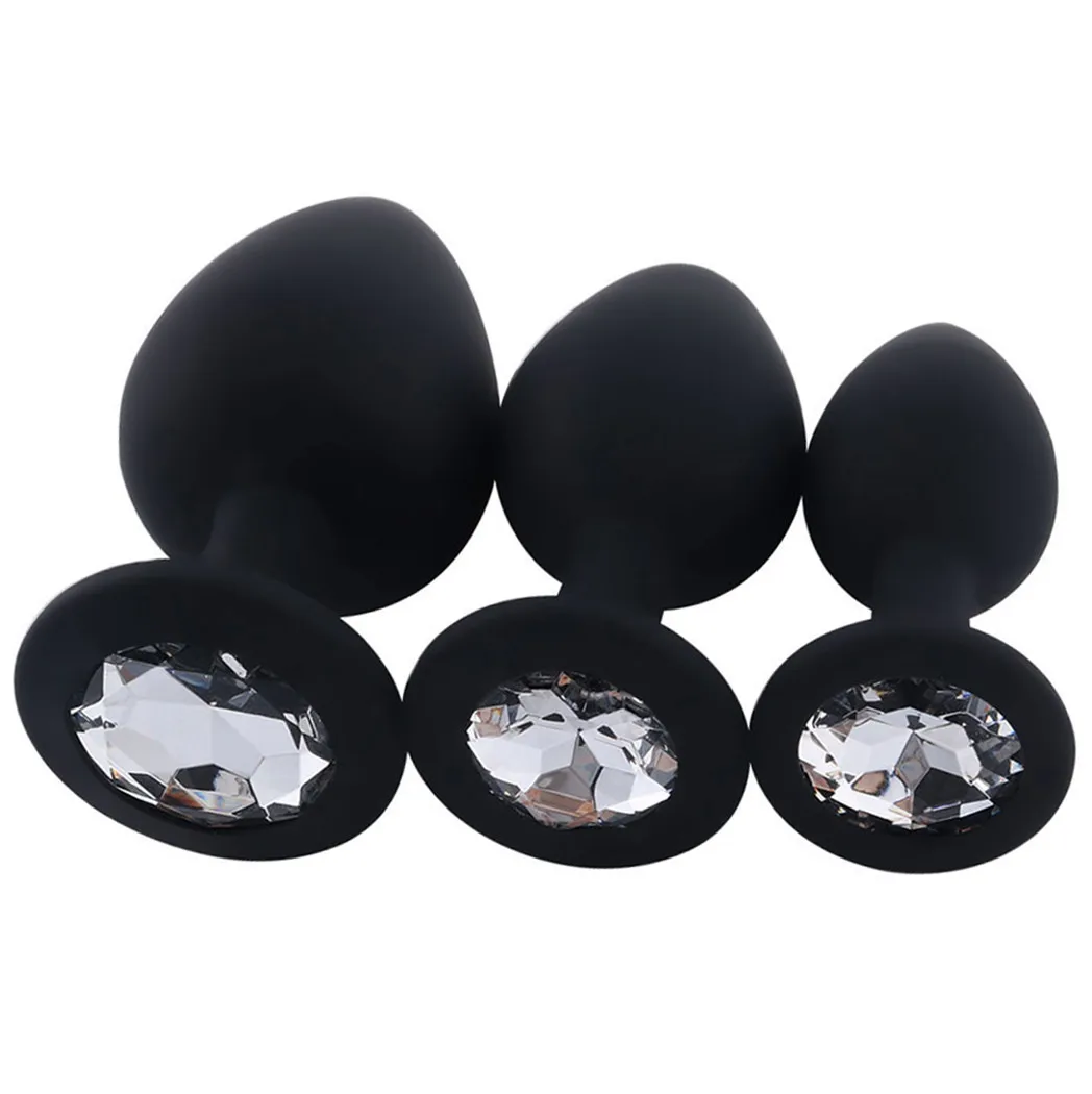 black butt plug silicone_