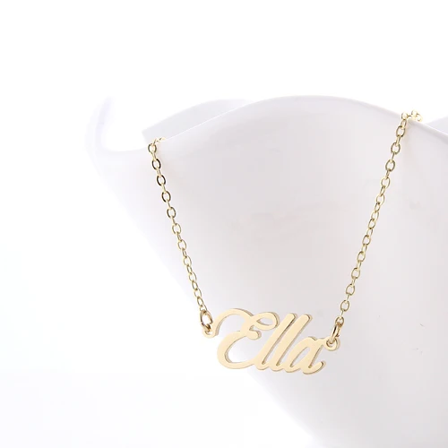 AOLOSHOW Name Necklace Script \