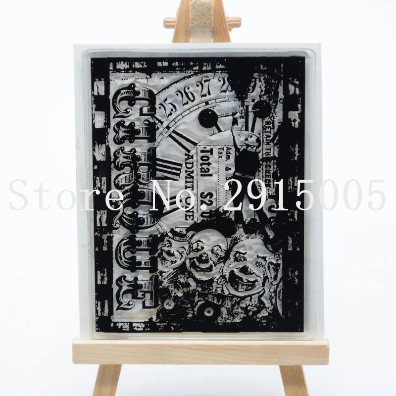 

Clown Scrapbook DIY photo cards account rubber stamp clear stamp transparent stamp 7.5x10cm CS2169