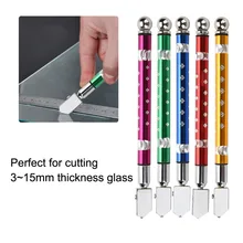 Портативный Ручной стеклянный нож с нескользящей ручкой для 3~ 15 мм резки стекла зеленый синий красный фиолетовый золотой опционально