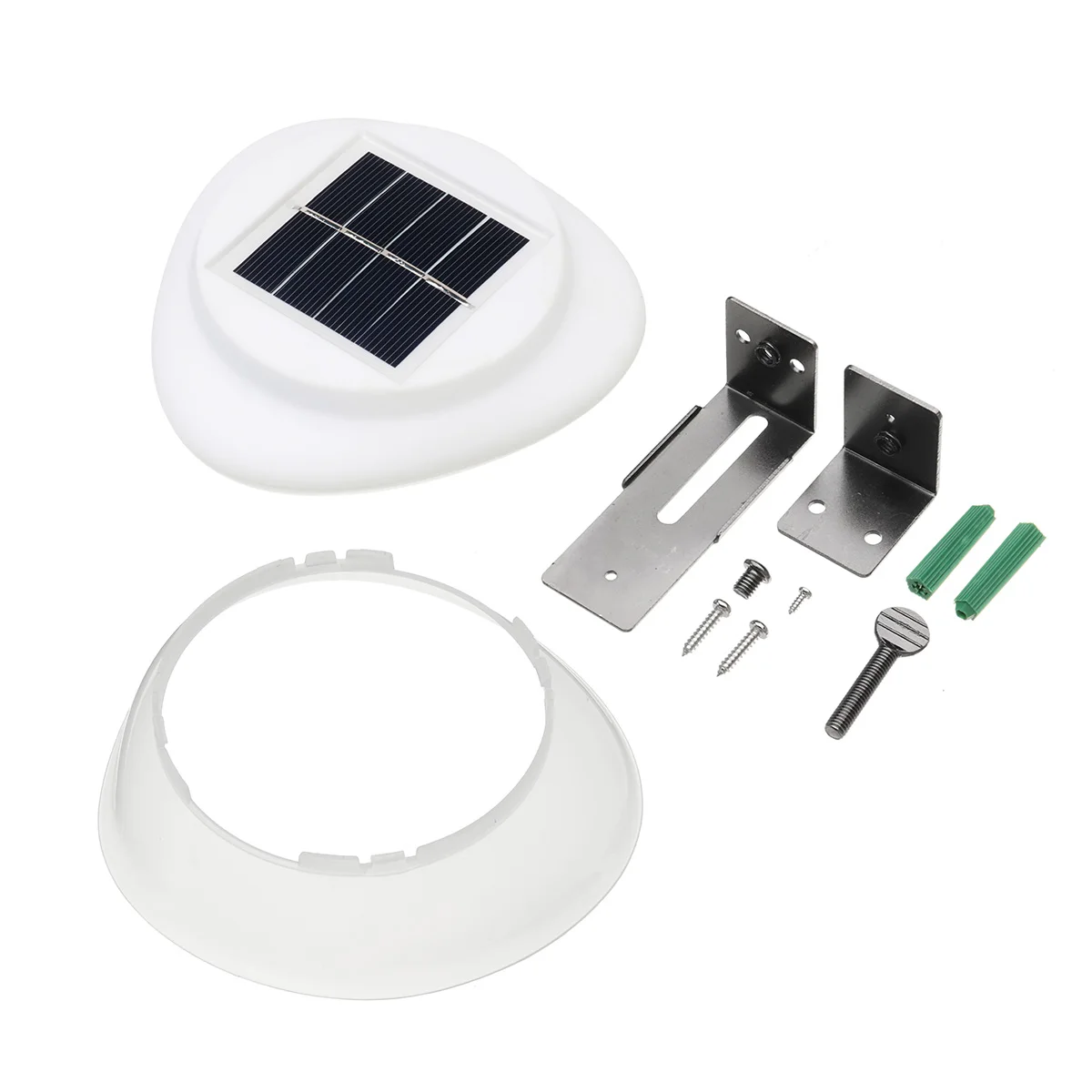 Smuxi 9 LED UFO Style Beads Solar Power Infrared Light Outdoor Fence Garden Wall Lamp