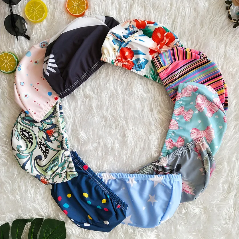 

Free Size Fabric Protect Ears Long Hair Sports Siwm Pool Swimming Cap Hat Adults Men Women Sporty Ultrathin Adult Bathing Caps