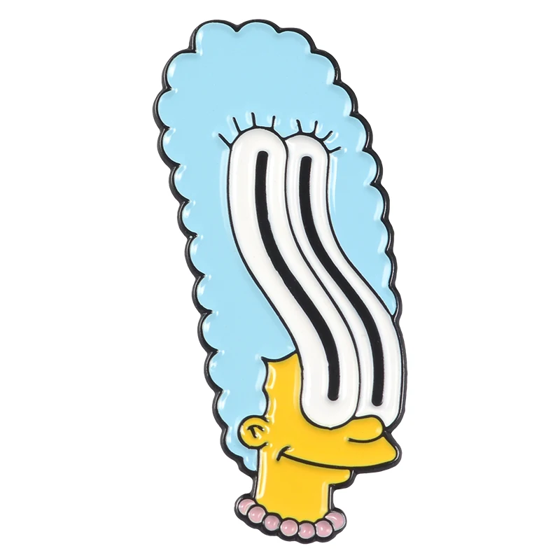 Булавки Симпсоны пончик забавные дизайнерские броши значки Юмор мультфильм рюкзак с эмалевыми вставками булавки для любителей аниме подарки ювелирные изделия оптом - Окраска металла: Style 16