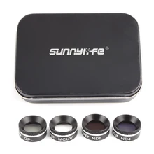 Sunnylife 4Pcs MCUV+CPL+ND4+ND8 ND4+ND8+ND16+ND32 Filter Set Multifunctional Filter for DJI Mavic Air Drone Accessories