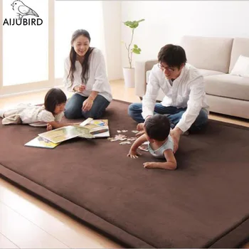 

carpet kids room Extra thick 22mm coral velvet soft springiness Child crawl Modern simple living room bedroom Martial arts mat