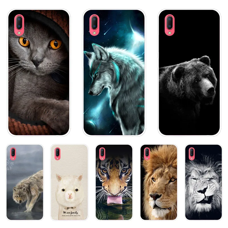 Vivo Y93S Y93 Case Silicon Fierce animals Painting Soft TPU Back Cover for Phone shell Coque Funda |
