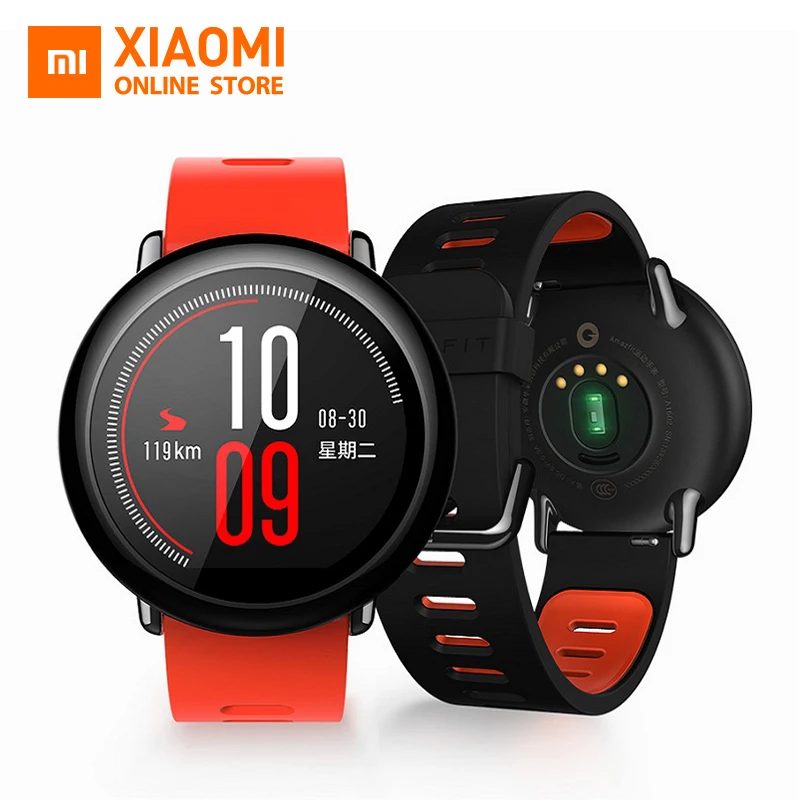  Xiaomi Huami Amazfit Pace умные часы с ремнем английская версия gps Спортивные Bluetooth 4,0 Wifi mi монитор сердечного ритма водонепроницаемый 