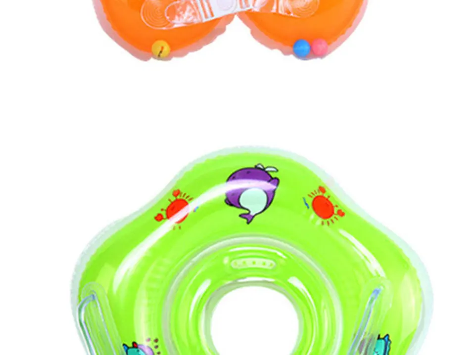 Swimming Baby Pools Accessories Baby Inflatable Ring Baby Neck Inflatable Wheels for Newborns Bathing Circle Safety Neck Float