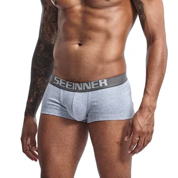 

Brand Mesh Boxers Sexy Men Ice Transparent Trunk Underpants Low Waist New Fashion Boxer Breathable Shorts Underwear