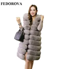 Fur coat female new style 2017 medium long super Dalian hat, thickening vest, imitation mink hair women’s clothing