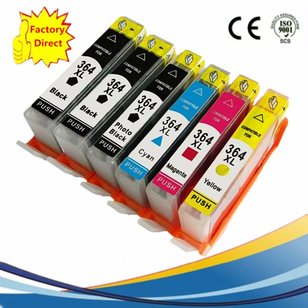 Lotto Cartucce D'inchiostro Compatibili Adatte Per HP 364/XL