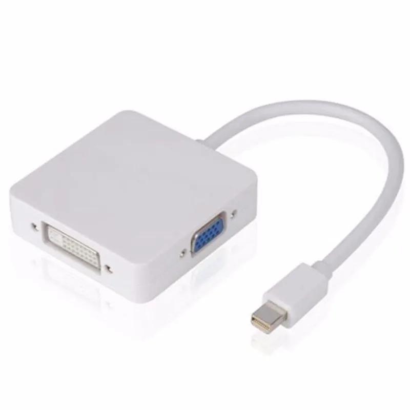 

3 in 1 Thunderbolt Mini Displayport to DP DVI HDMI Adapter Cable For MAC pro AIR