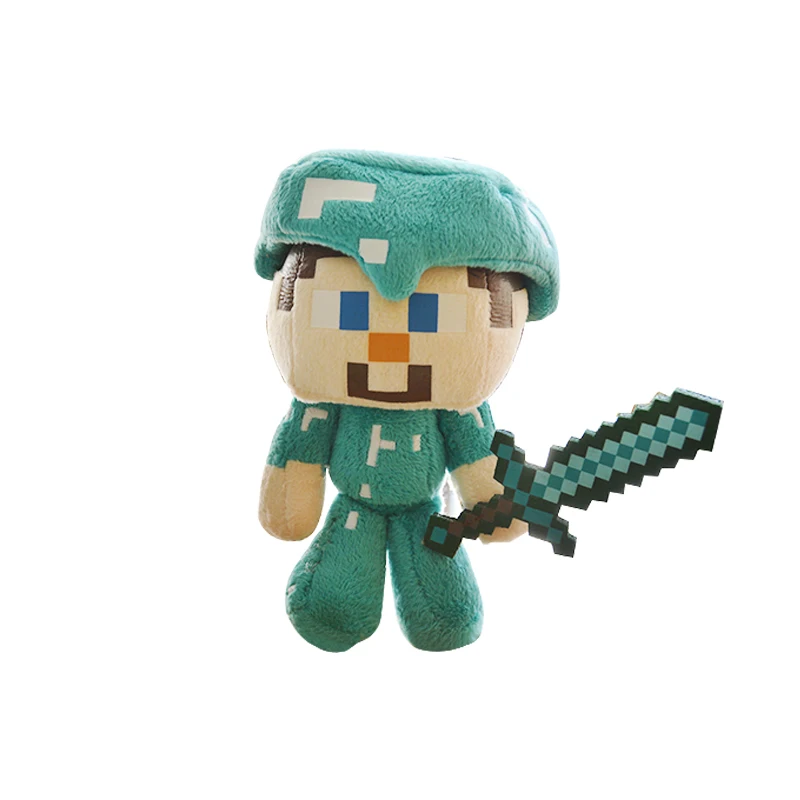 15 Styles Minecraft Stuffed Plush Toys 16-26cm Minecraft Creeper Enderman Wolf Steve Zombie Spider Sketelon Plush Toy for Kids 15 Styles Minecraft Stuffed Plush Toys 16-26cm Minecraft Creeper Enderman Wolf Steve Zombie Spider Sketelon Plush Toy for Kids