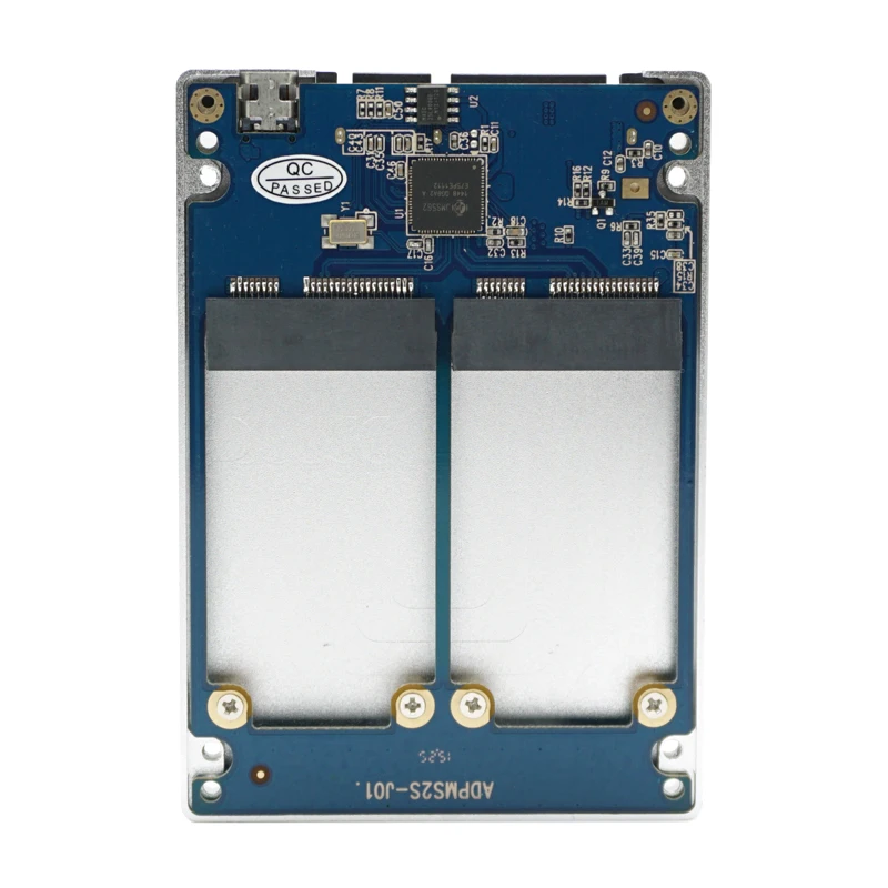  Dual mSATA RAID zu 22pin SATA Adapter 25 zoll SATA 30 Gehäuse USB3.0 zu 2 MSATA SATA 3 RAID 0/1 fre