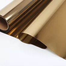 SUNICE самоклеящаяся Золотая высокоотражающая оконная пленка, одностороннее зеркало, дневное уединение, Солнечный Оттенок для окна офиса 39," X 39,3"