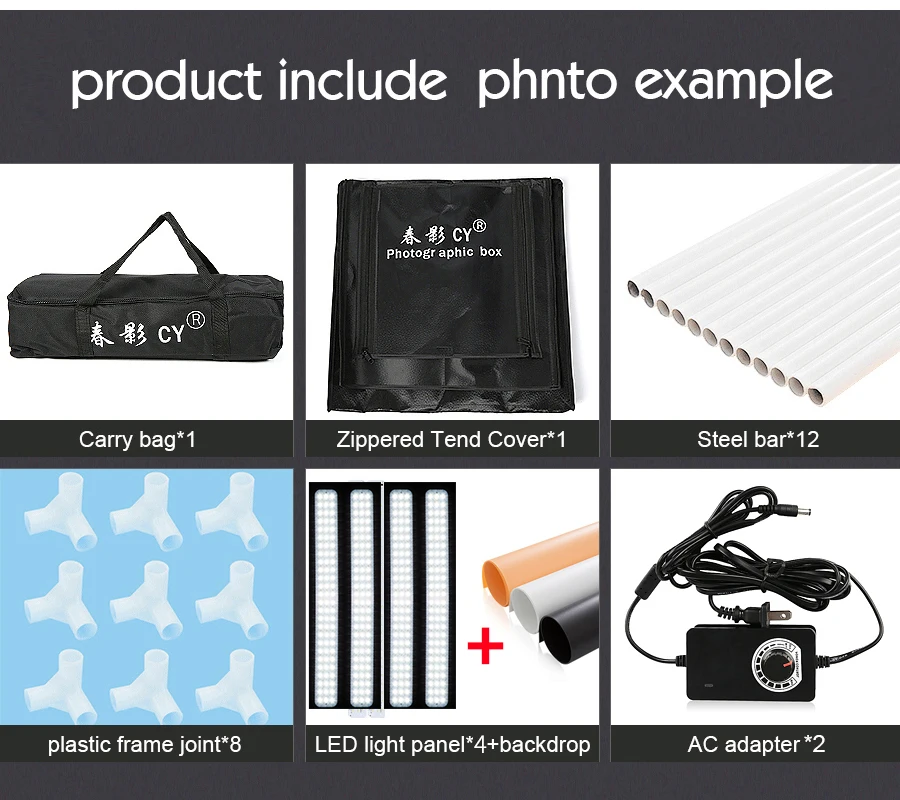 CY 100cm Photo Studio LED soft box Shooting photo
