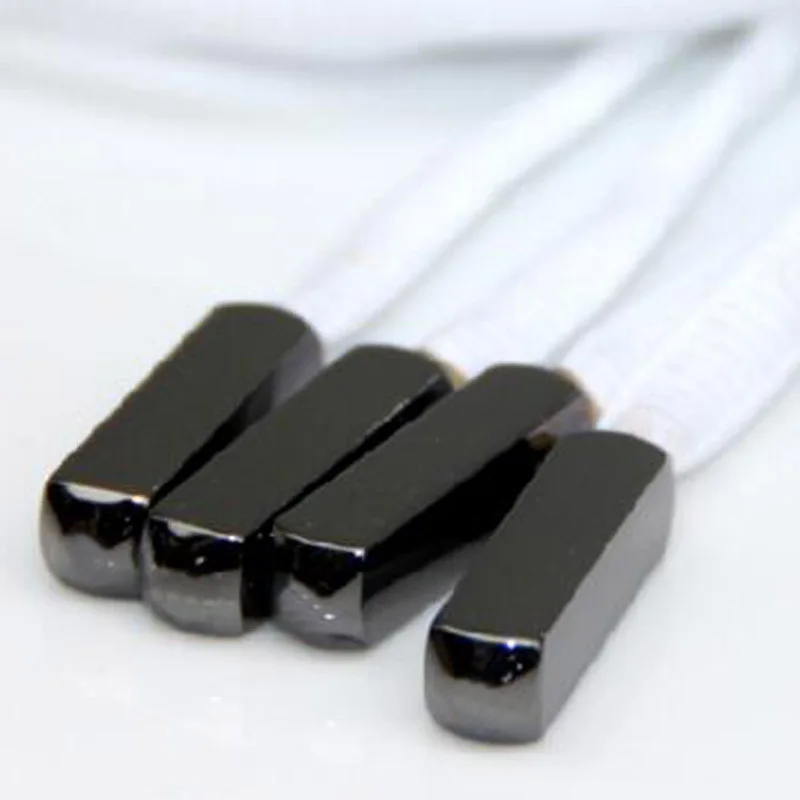 4 PCS 2 PAIRS High quality New Metal head Shoelaces Gold/Silver laces tips for sneaker Square basketball shoe laces Accessories Jewelry Findings