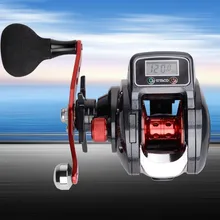 16+ 1 шариковый подшипник левая/правая Рыболовная катушка с цифровым дисплеем baitcasing Line Reel 6,3: 1 Катушка для литья рыболовное снаряжение