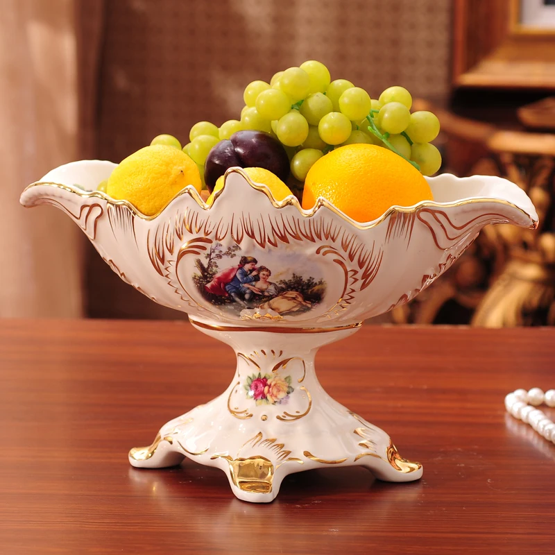 Us 88 0 Luxury European Decor Home Furnishing Ceramic Fruit Plate Decoration Of Modern Living Room Set Wedding Gift In Vases From Garden On Us 88 0 Luxury European Decor Home Furnishing Ceramic Fruit Plate Decoration Of Modern Living Room Set Wedding Gift In Vases From Garden On