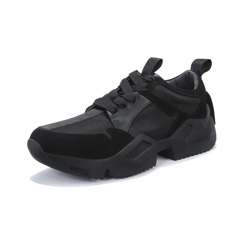 leisure shoes men thick bottom cowhide man shoes leather genuine men designer sneakers spring autumn summer Leisure shoes