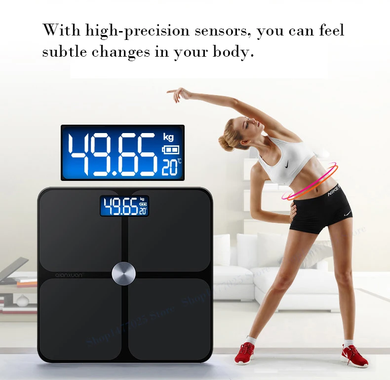 Новые электронные напольные весы Smart Digital Bathroom Weight Mi бытовые для взвешивания тела