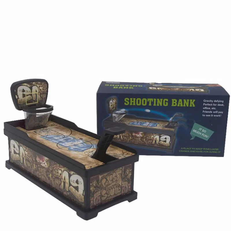 Decompression Toy Creative Coin Shooting Machine Toss Piggy Bank Coin Machine Sooting Pressure Desktop games Basketball shooting 4