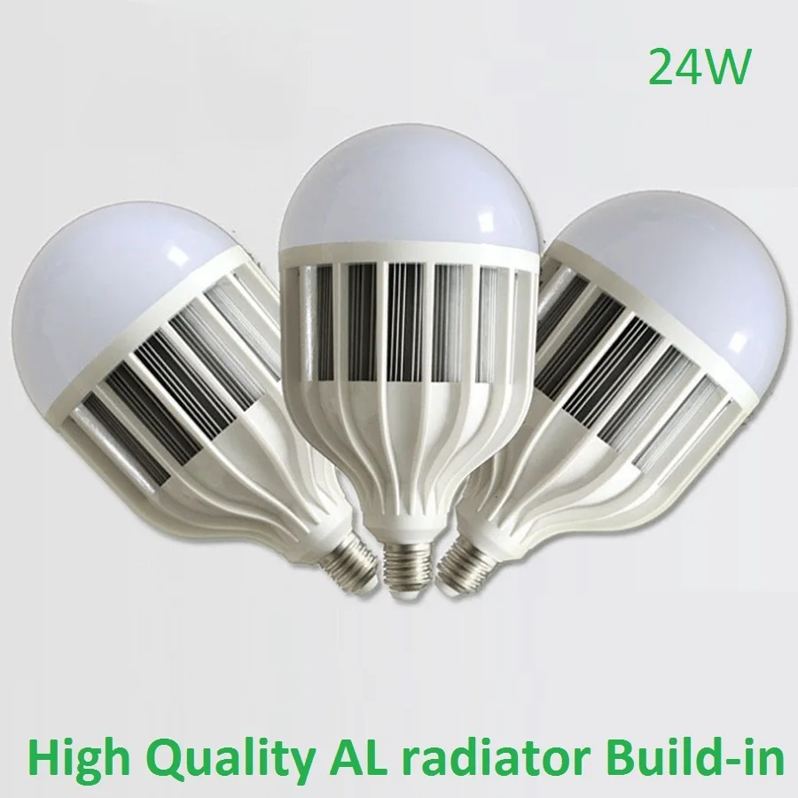 24W LED Bulbs Energy Saving Spotlight E27/B22 AC160 240V AL window