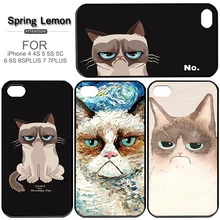 New Grumpy Cat Funny funny Expression Hard Case For iPHONE 6 6S 5 5S 7 7PLUS