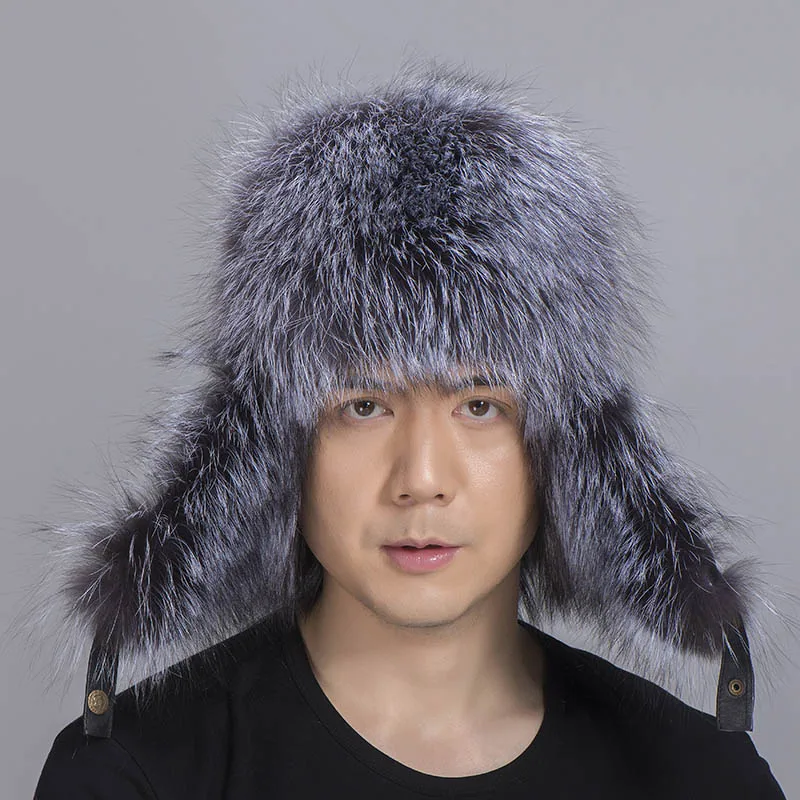 big fur hat silver fox fur 2