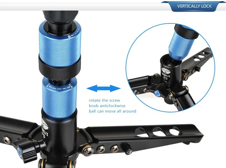 Sirui Unipod монопод P-224S из углеродного волокна Камера ножка штатива поддержка видеокамеры Профессиональный легкий вес DHL