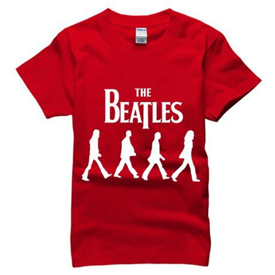summer 2015 famous band rock and roll T Shirt cotton the beatles t-shirt man top tee casual short sleeve plus size | Мужская одежда