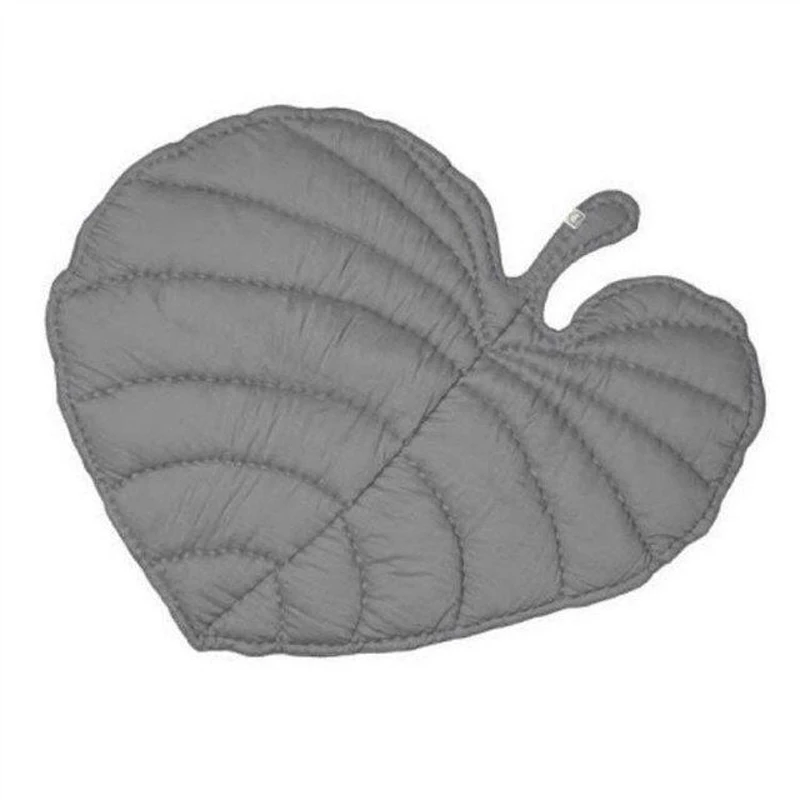 

Hot KAMIMI Kids Baby Soft Toys Sweat-Heat Gray Leaf Blanket Cotton Carpet Mat Kids Baby Mats Toys Carpet 0-6 Years Bady C