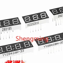 10 шт. 0,28 дюймов на возраст 2, 3, 4 цифровой красный светодиод 7-сегментный дисплей общий катод, анод