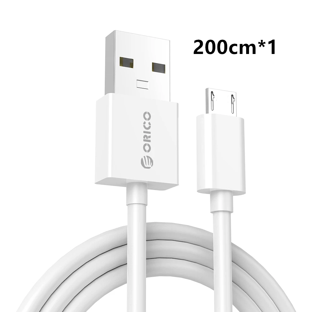 ORICO Micro USB кабель для быстрой зарядки и синхронизации данных 3 а максимальный ток для мобильных телефонов Android samsung Galaxy S6 S4 S3 LG htc sony - Цвет: ADC-20-V2-WH